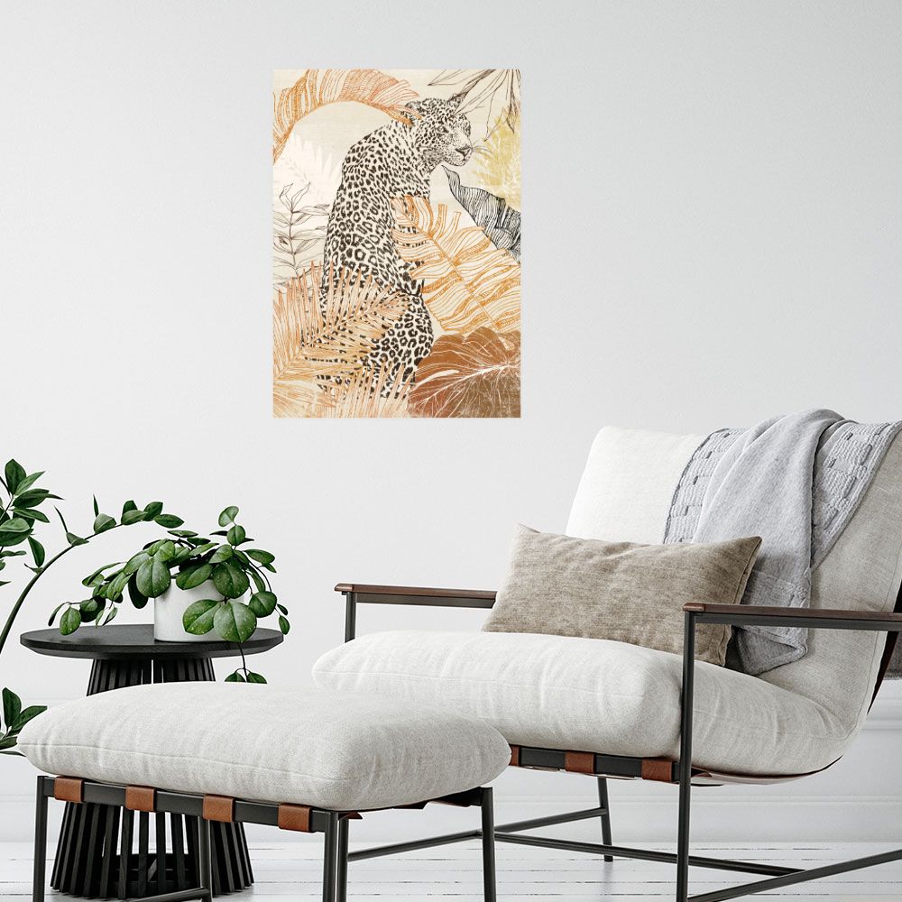 Affiche Léopard exotique