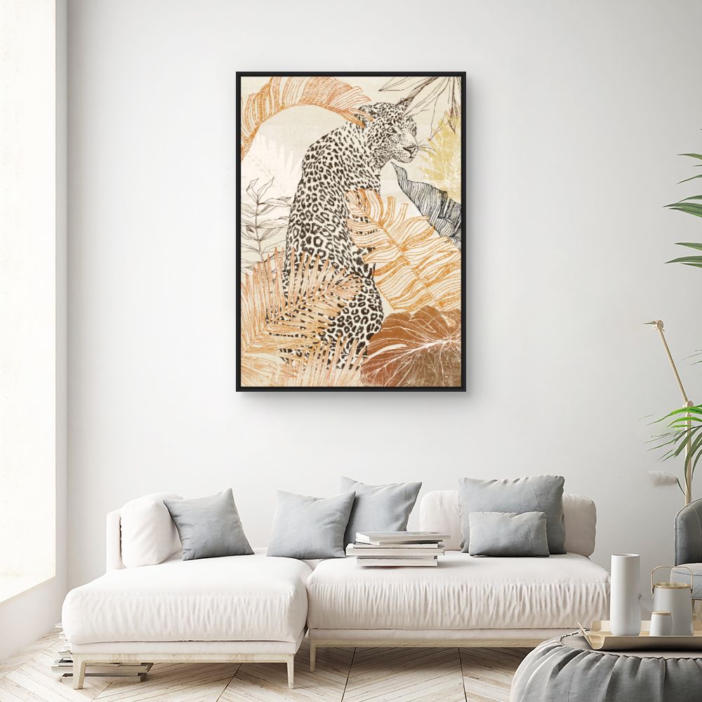 Tableau Léopard exotique