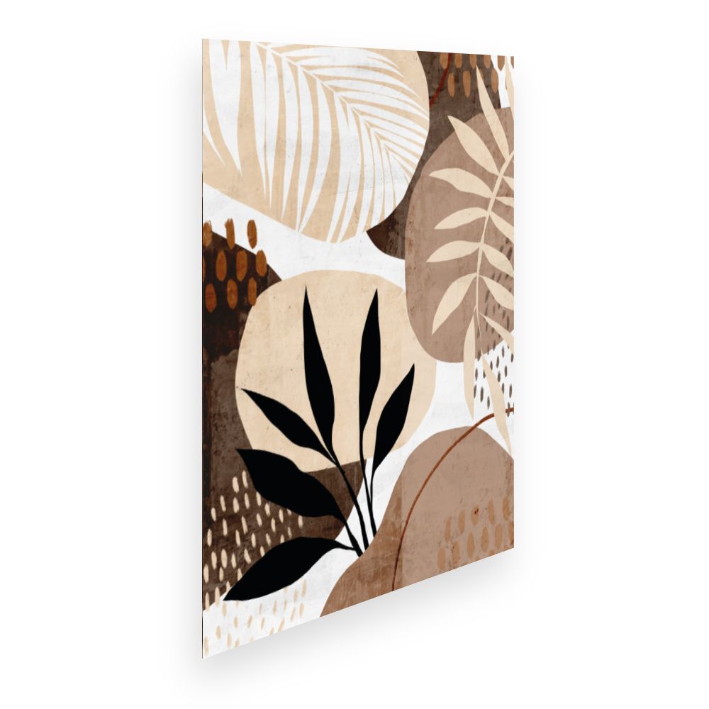 Affiche Feuilles abstraites captivantes