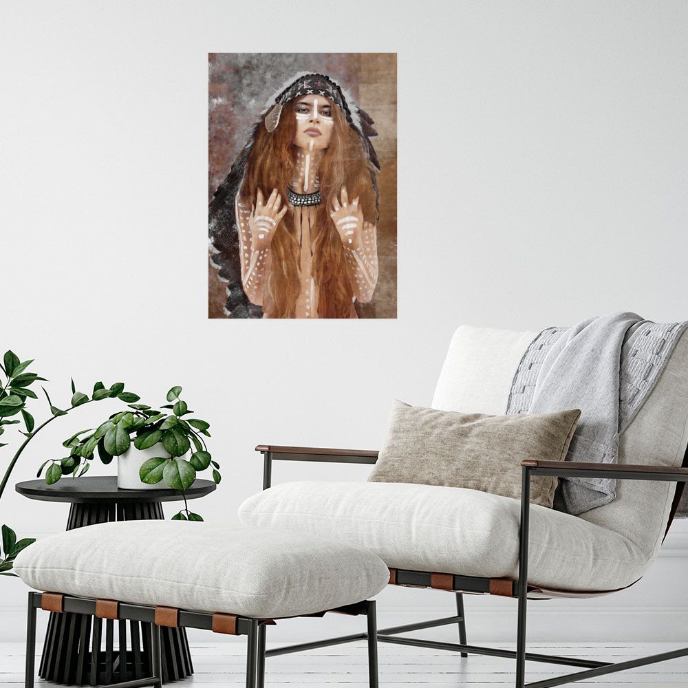 Affiche Portrait tribal
