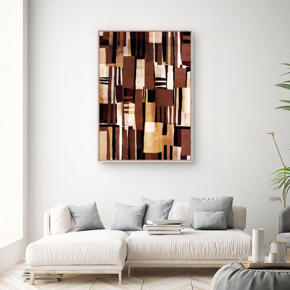 Tableau Motifs abstraits chaleureux