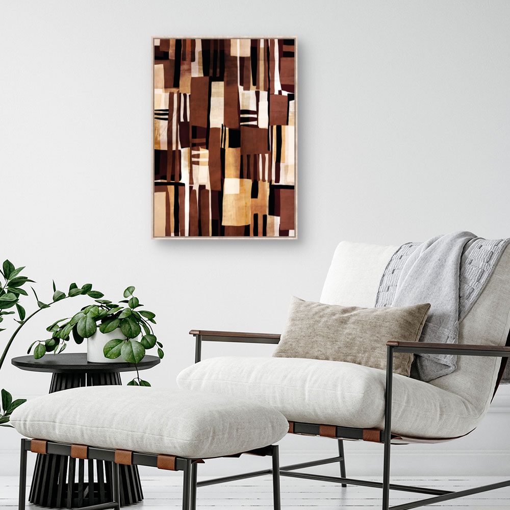 Tableau Motifs abstraits chaleureux