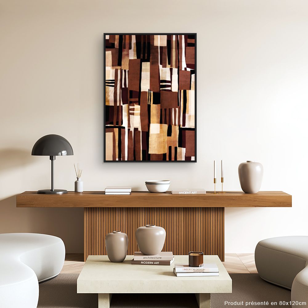 Tableau Motifs abstraits chaleureux