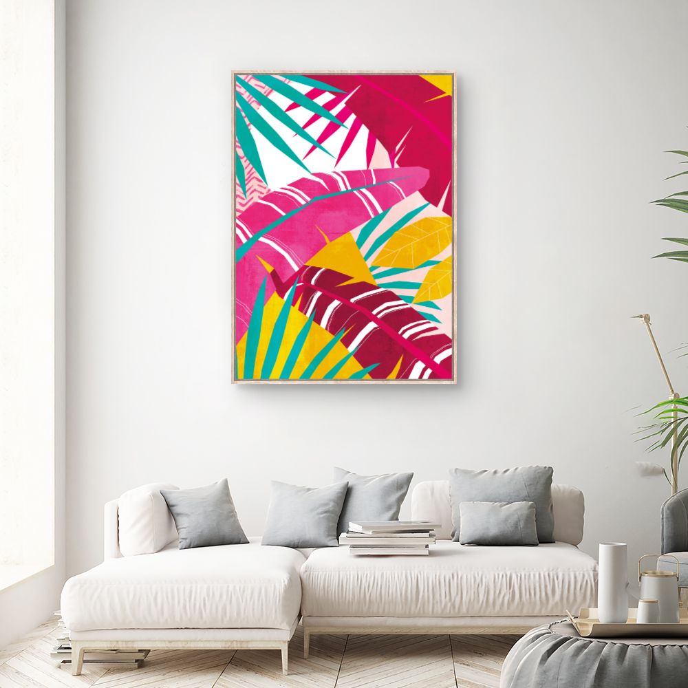 Tableau Feuillage tropical vibrant