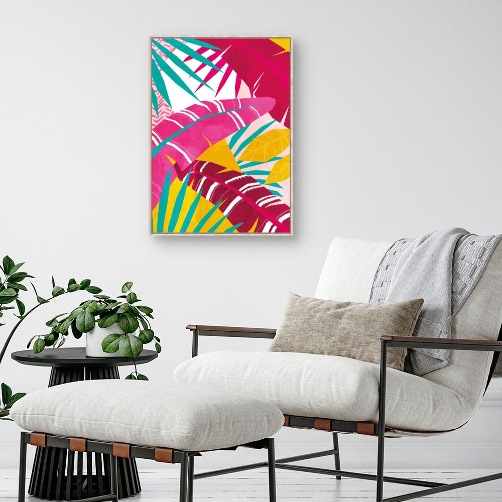 Tableau Feuillage tropical vibrant