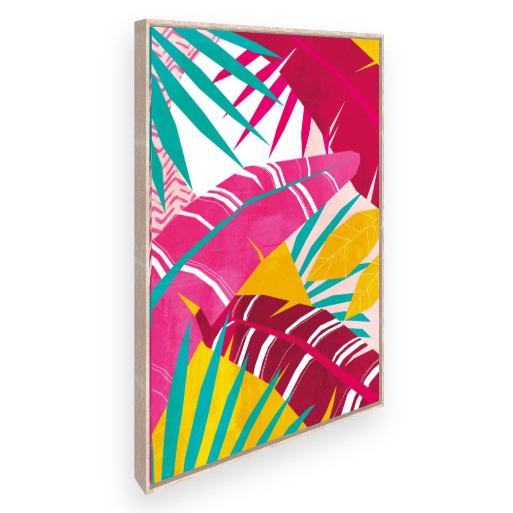 Toile Feuillage tropical vibrant