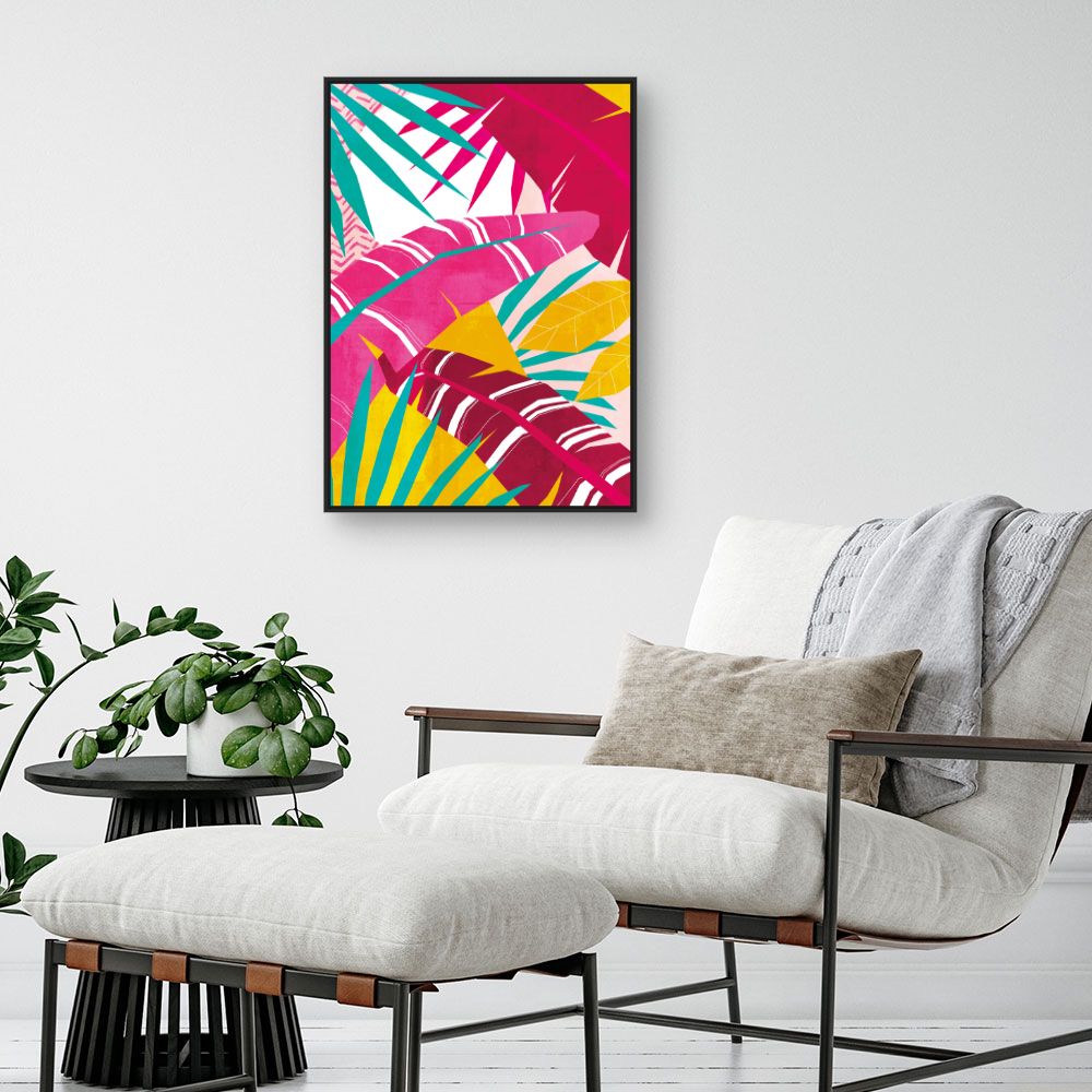 Tableau Feuillage tropical vibrant