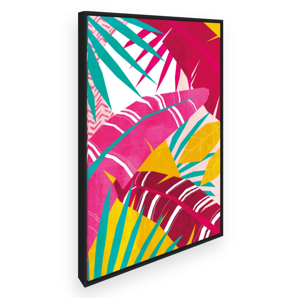 Toile Feuillage tropical vibrant