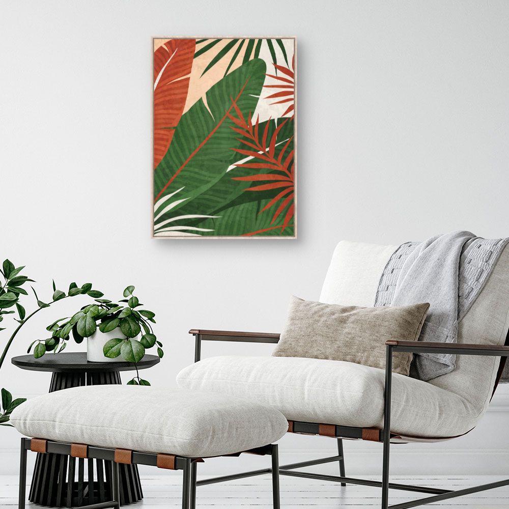 Tableau Feuilles exotiques