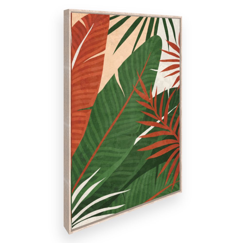 Toile Feuilles exotiques