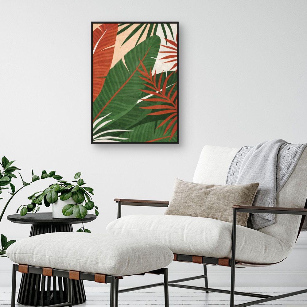 Tableau Feuilles exotiques