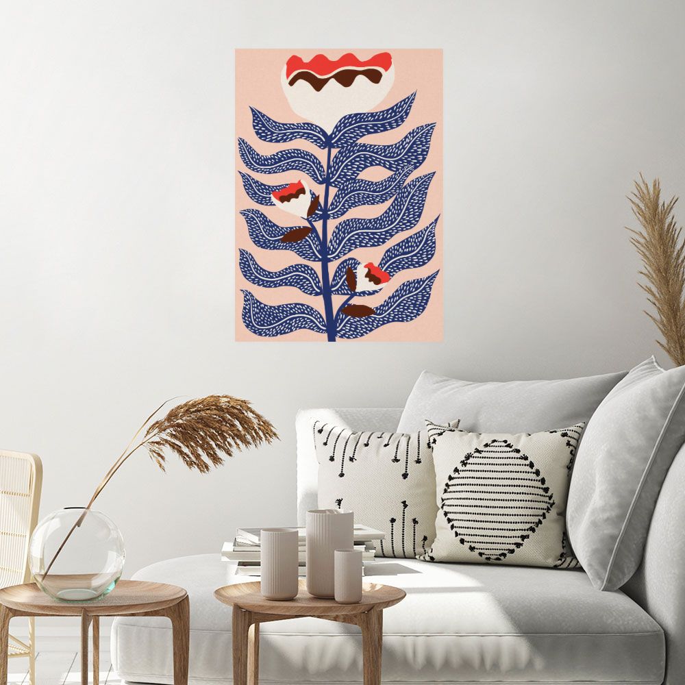 Affiche Fleurs stylisées exquises