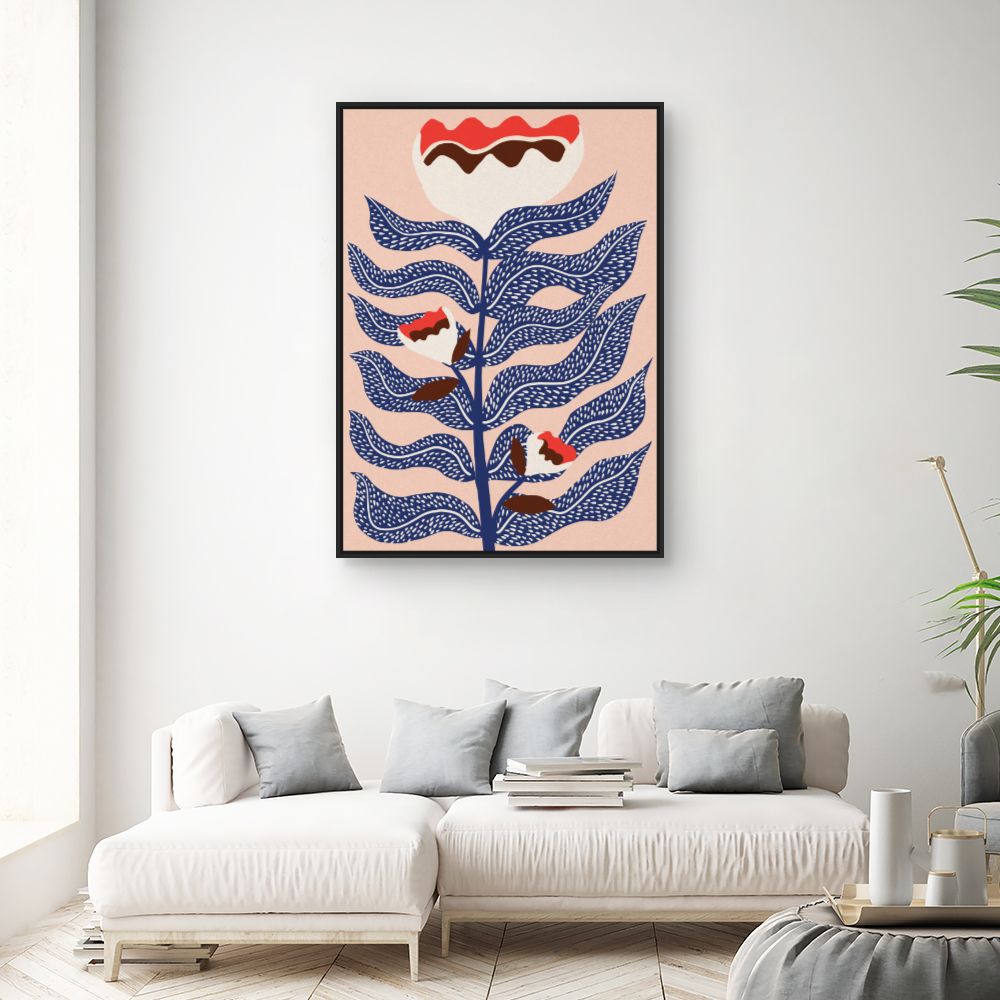 Tableau Fleurs abstraites