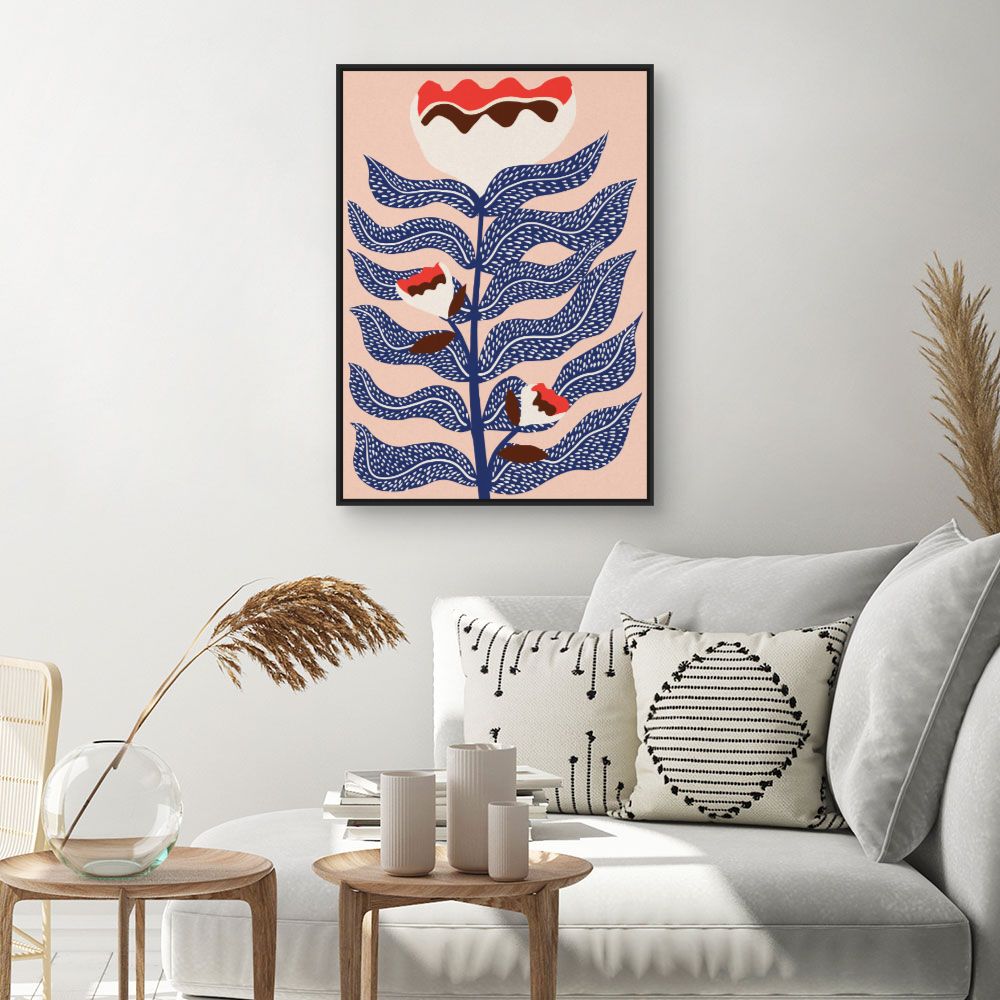 Tableau Fleurs abstraites
