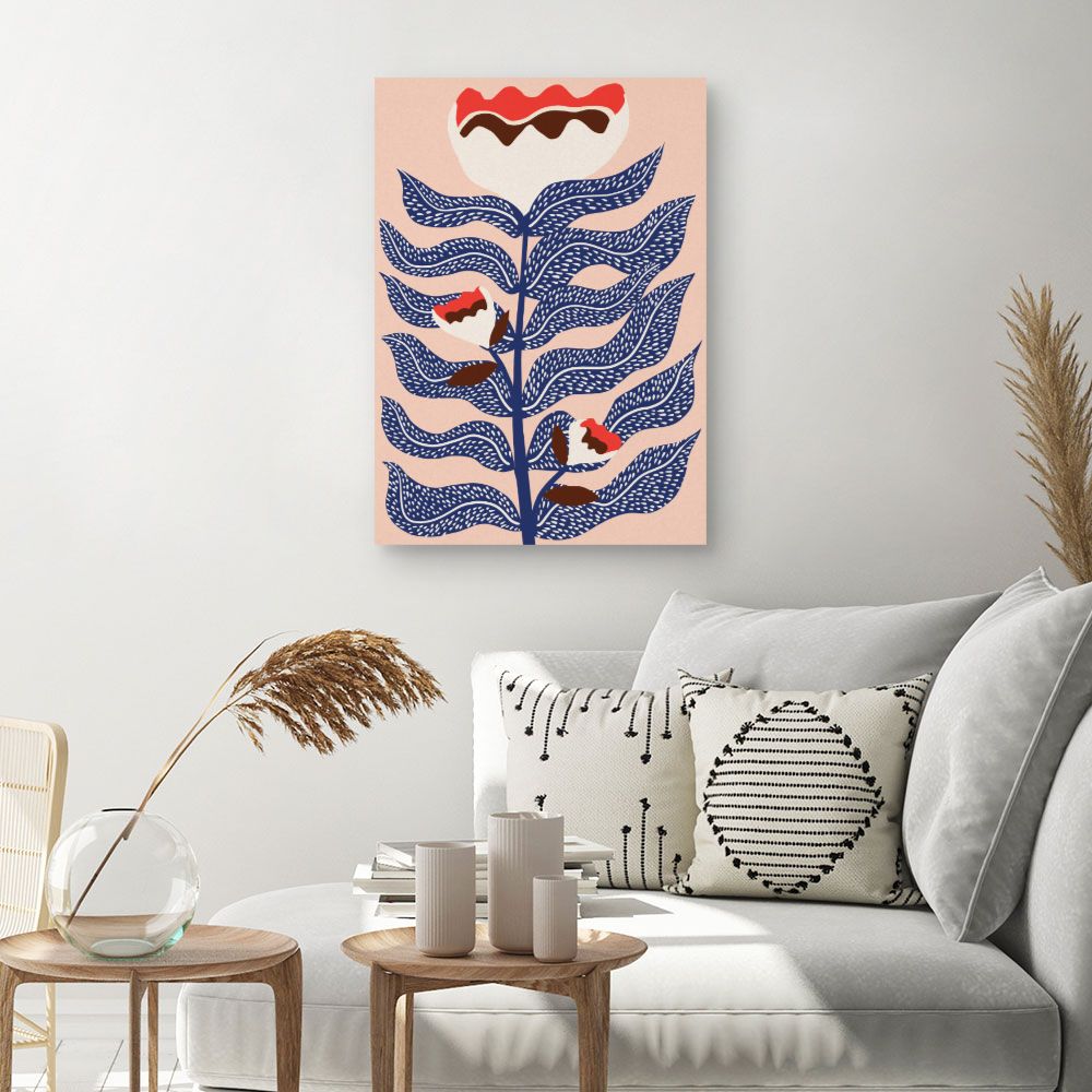 Tableau Fleurs abstraites