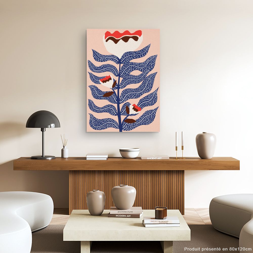 Tableau Fleurs abstraites