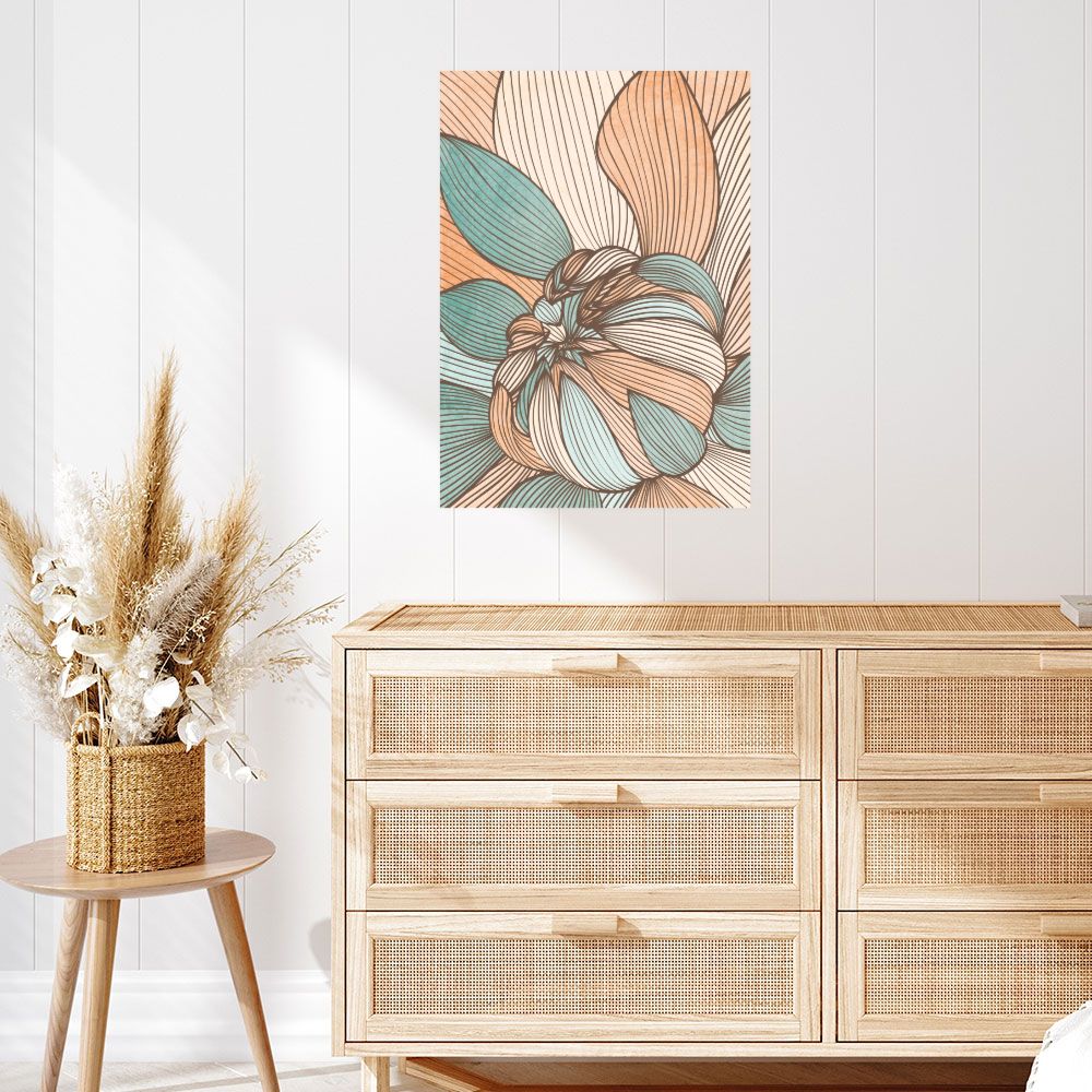 Affiche Floral moderne
