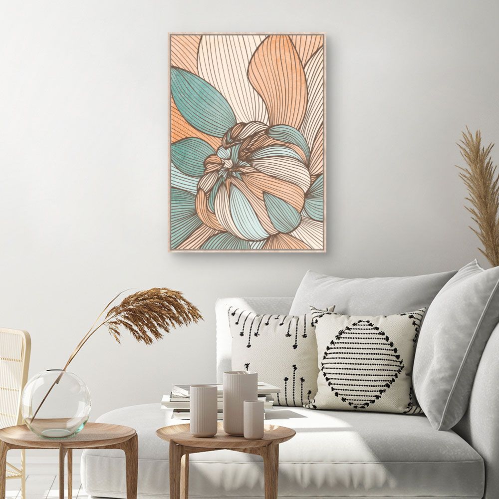 Tableau Fleurs abstraites