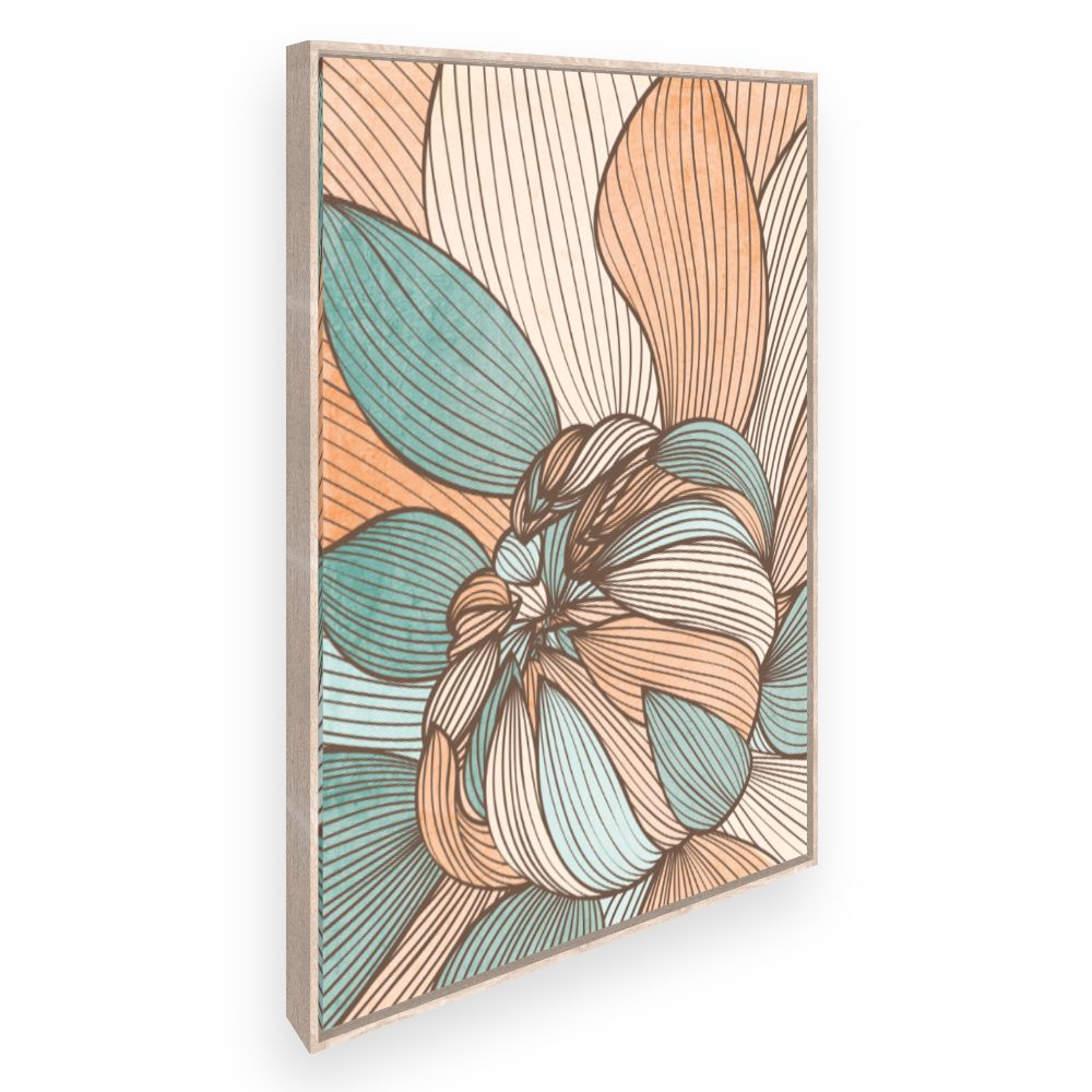 Toile Fleurs abstraites