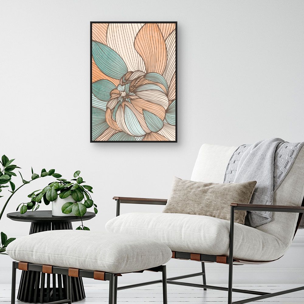 Tableau Fleurs abstraites