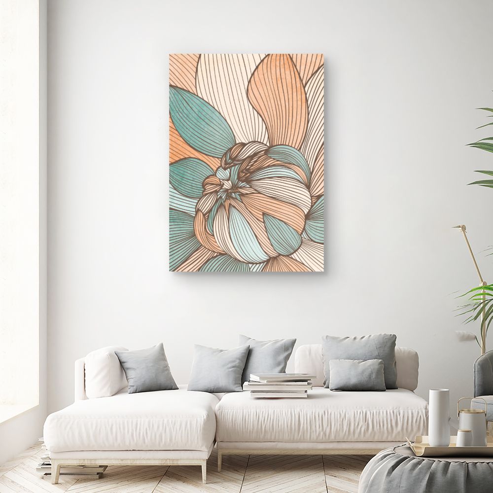 Tableau Fleurs abstraites