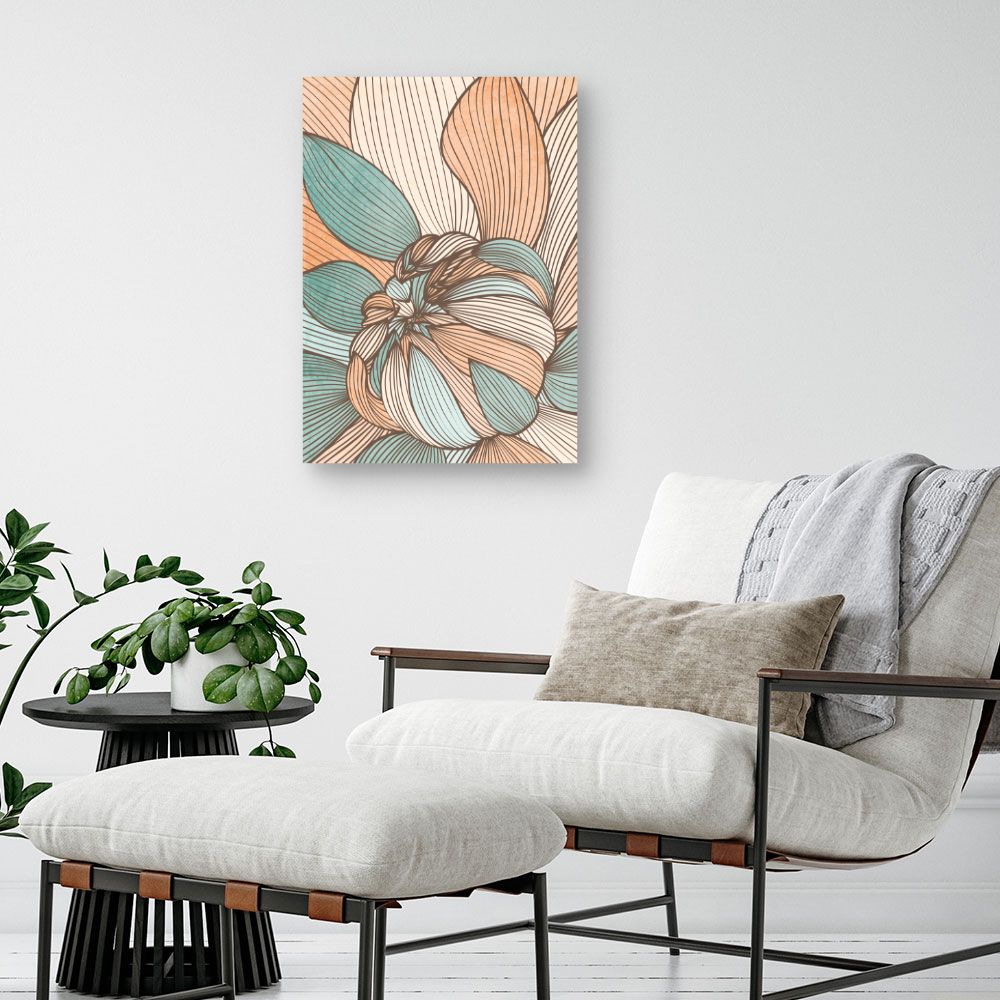 Tableau Fleurs abstraites