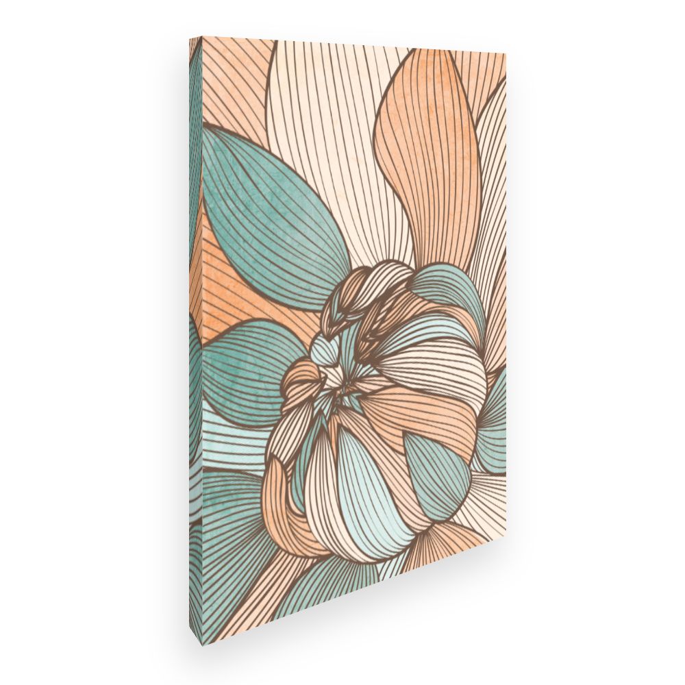 Toile Fleurs abstraites