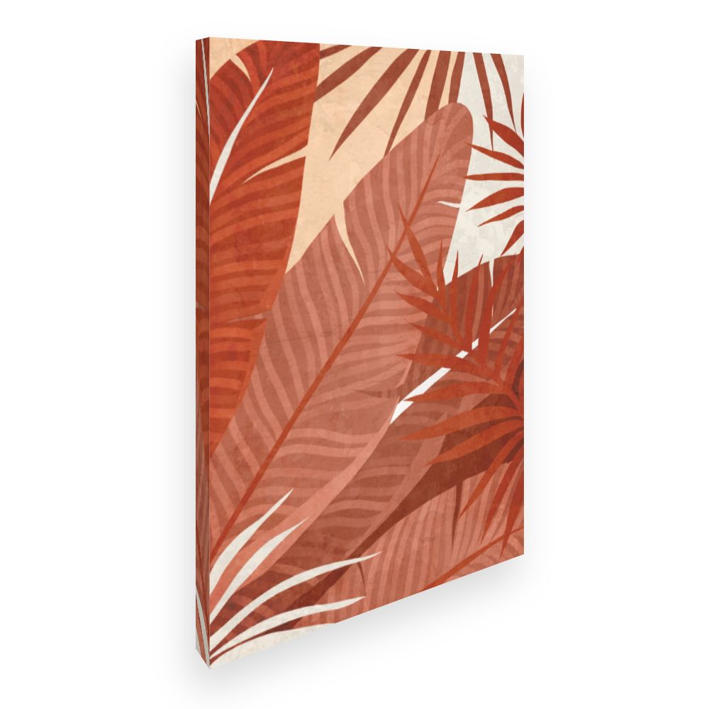 Toile Feuilles tropicales élégantes