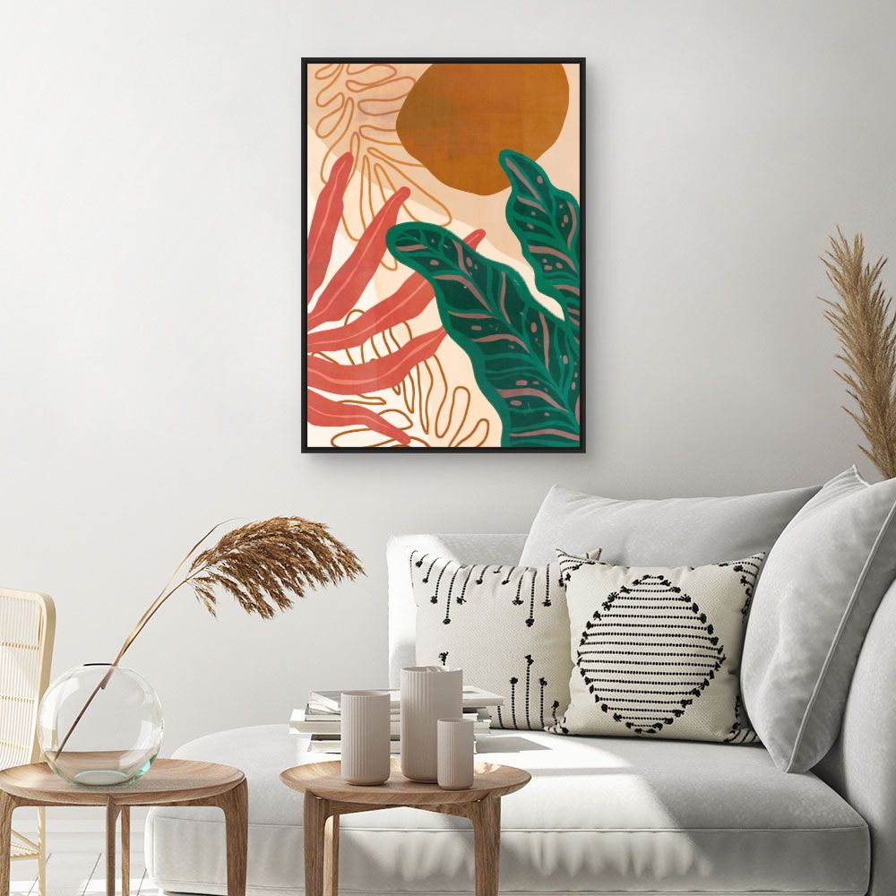 Tableau Feuillage tropical vibrant