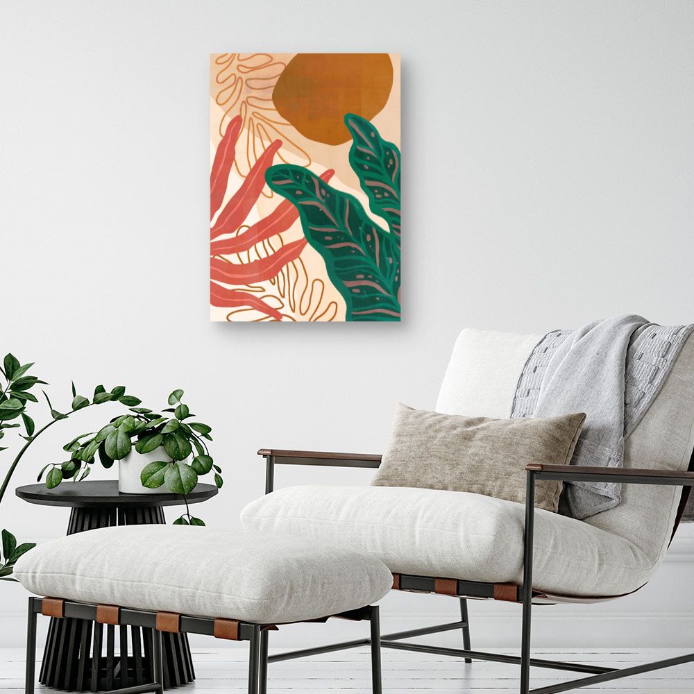 Tableau Feuillage tropical vibrant