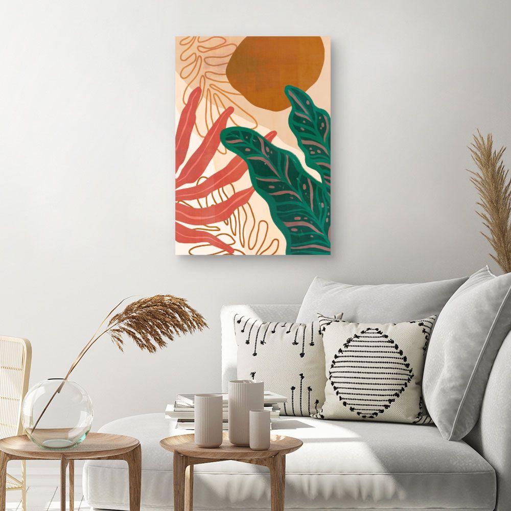 Tableau Feuillage tropical vibrant