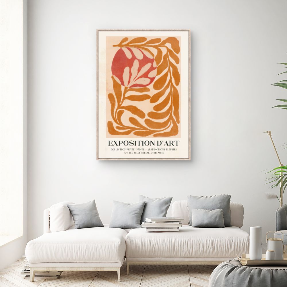 Tableau Abstraction florale élégante