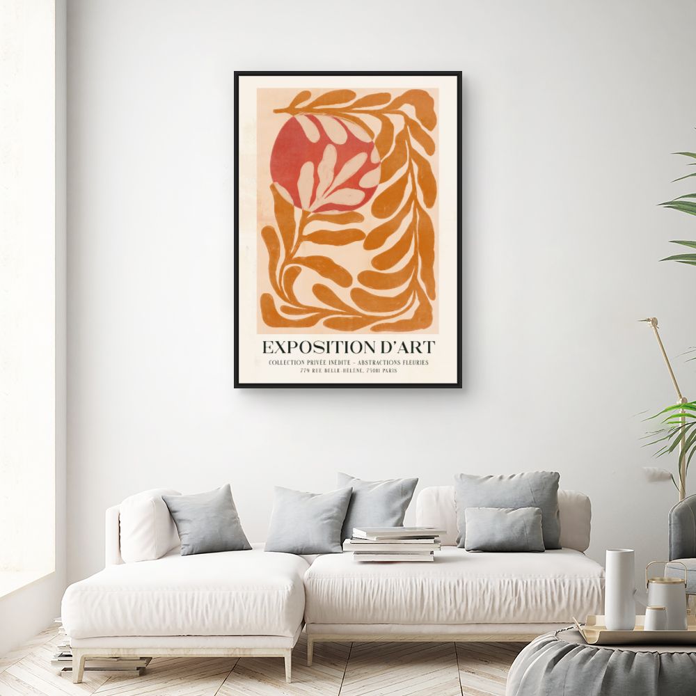 Tableau Abstraction florale élégante