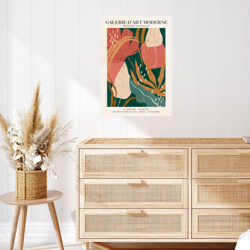 Affiche Feuilles abstraites