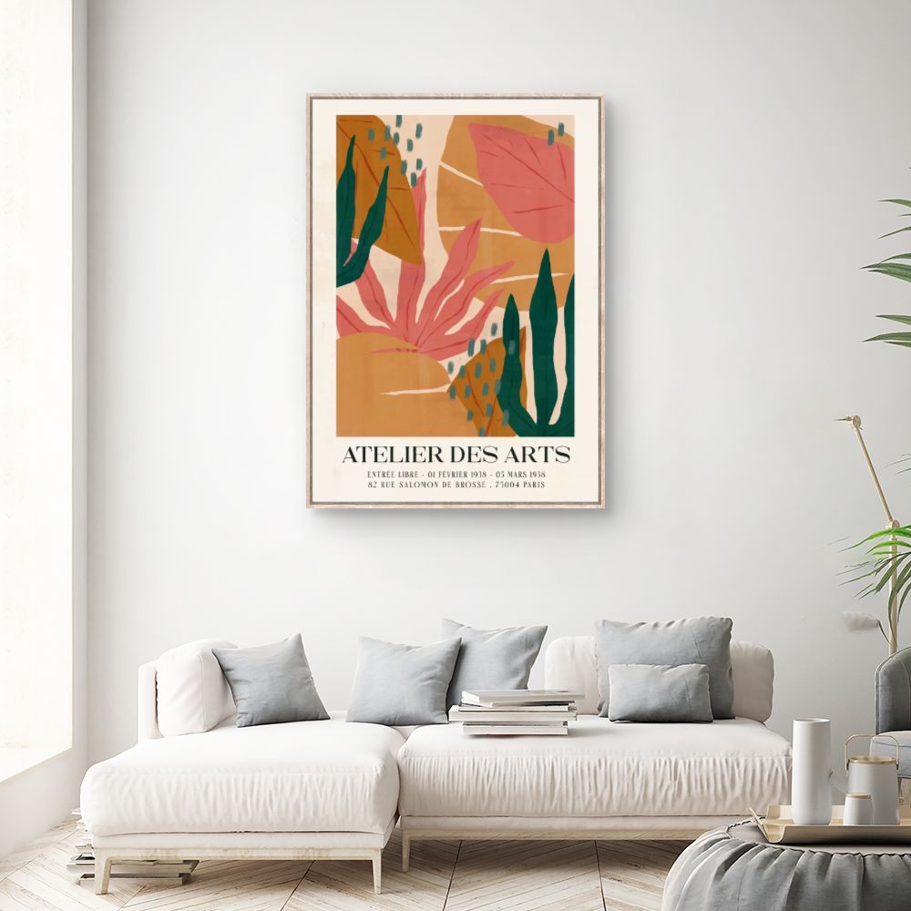 Tableau Feuillage exotique vibrant