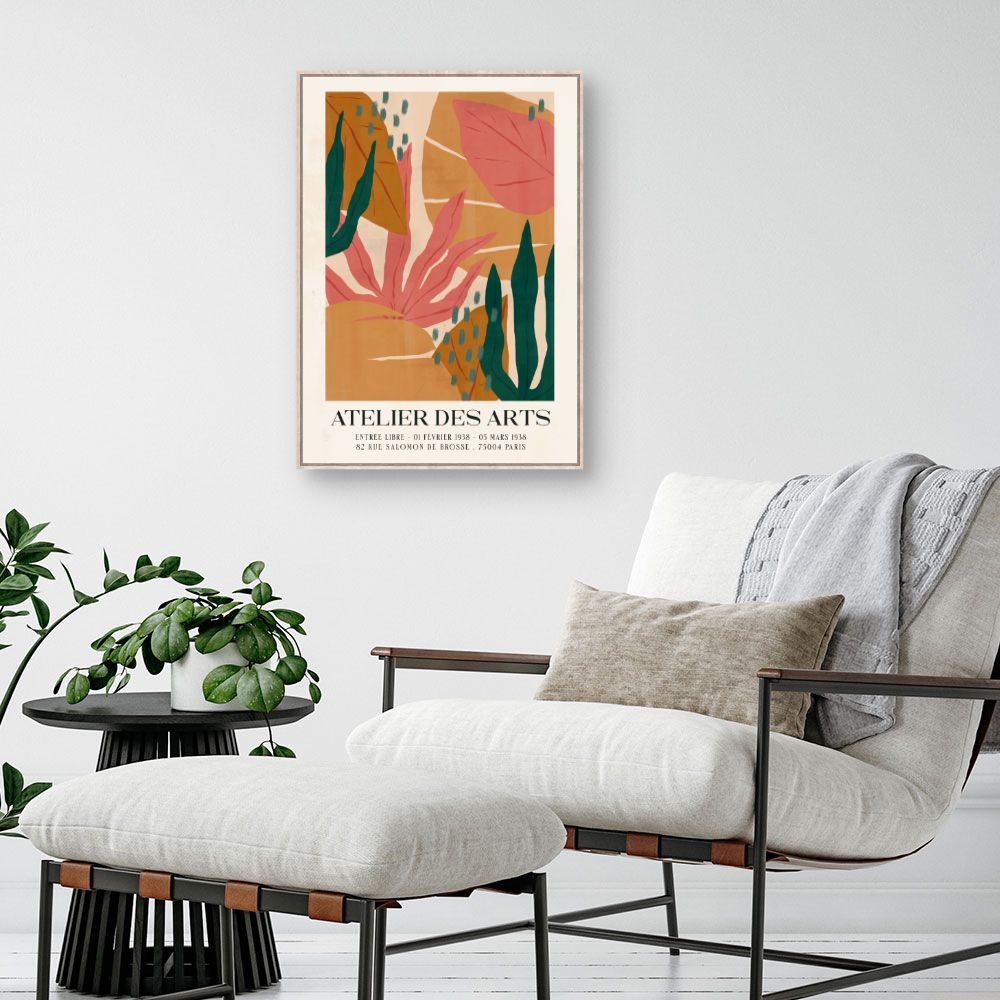Tableau Feuillage exotique vibrant