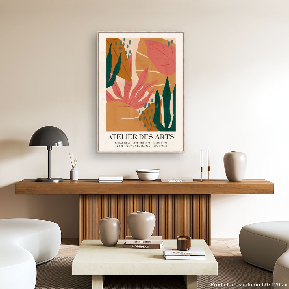 Tableau Feuillage exotique vibrant