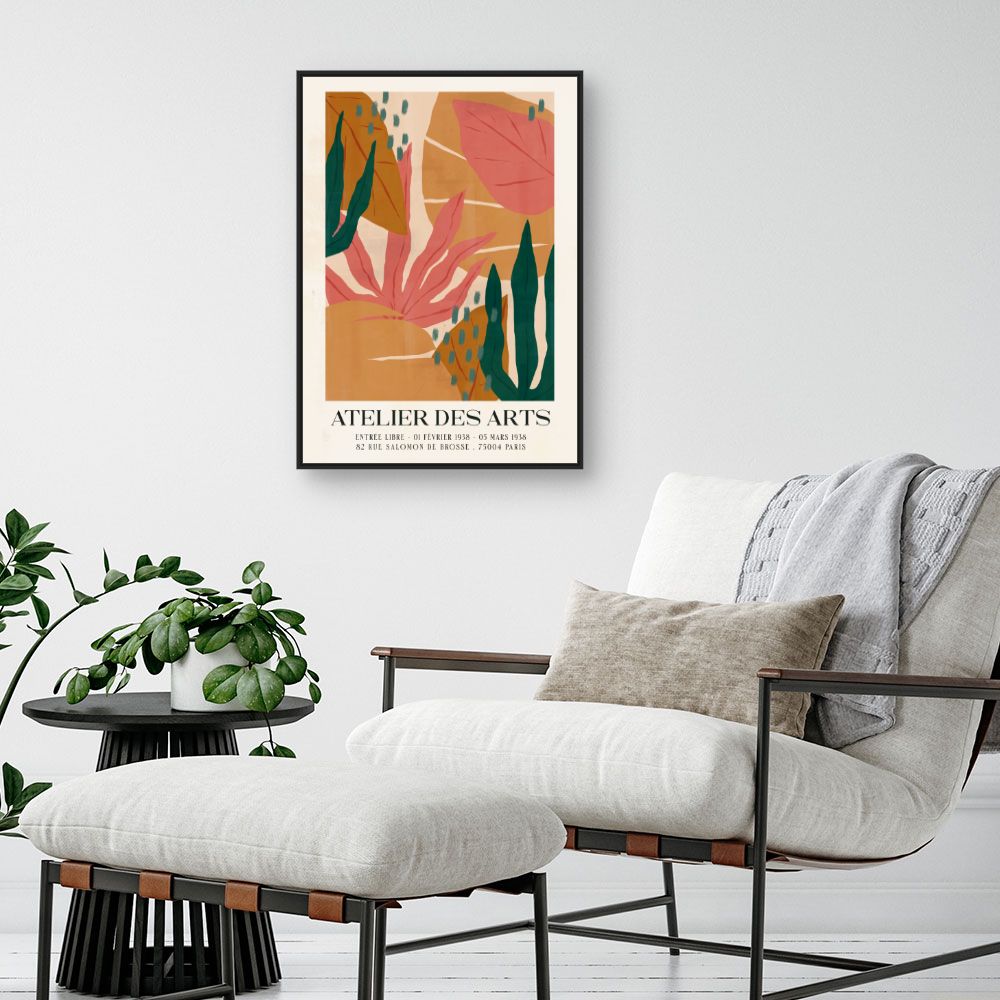 Tableau Feuillage exotique vibrant