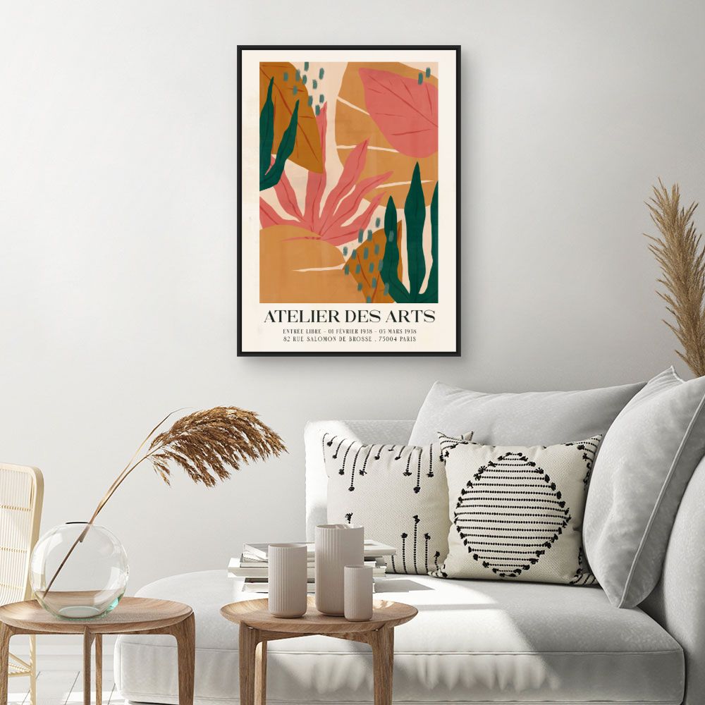Tableau Feuillage exotique vibrant