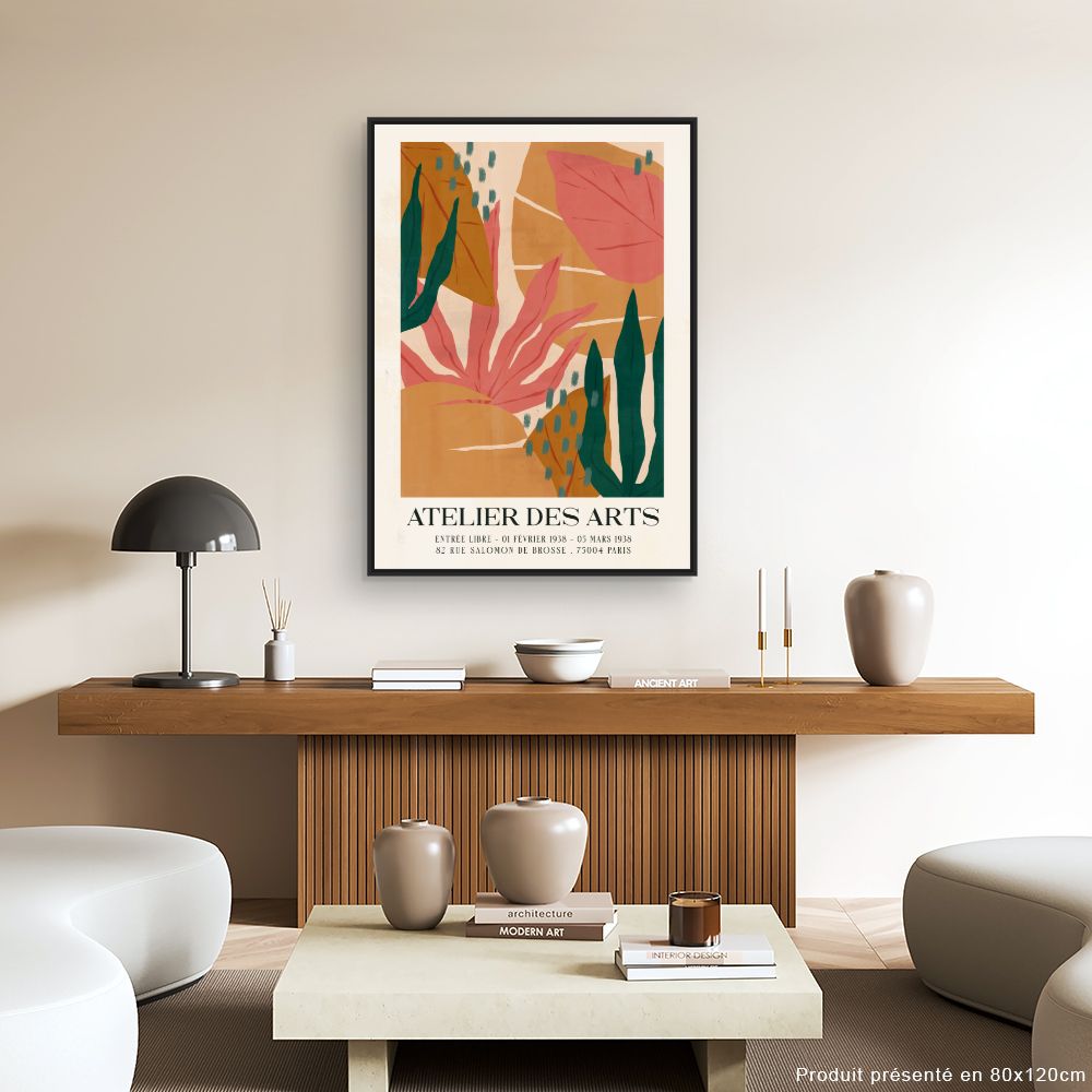 Tableau Feuillage exotique vibrant