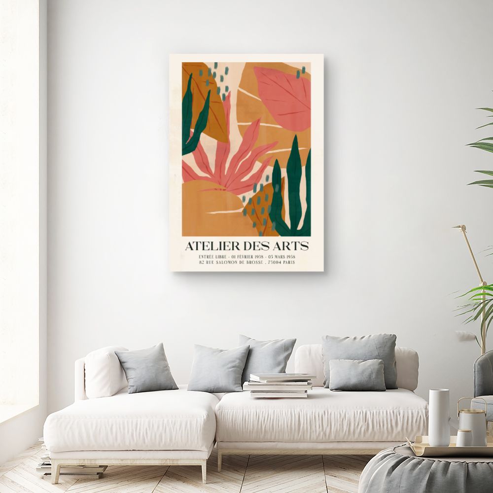 Tableau Feuillage exotique vibrant