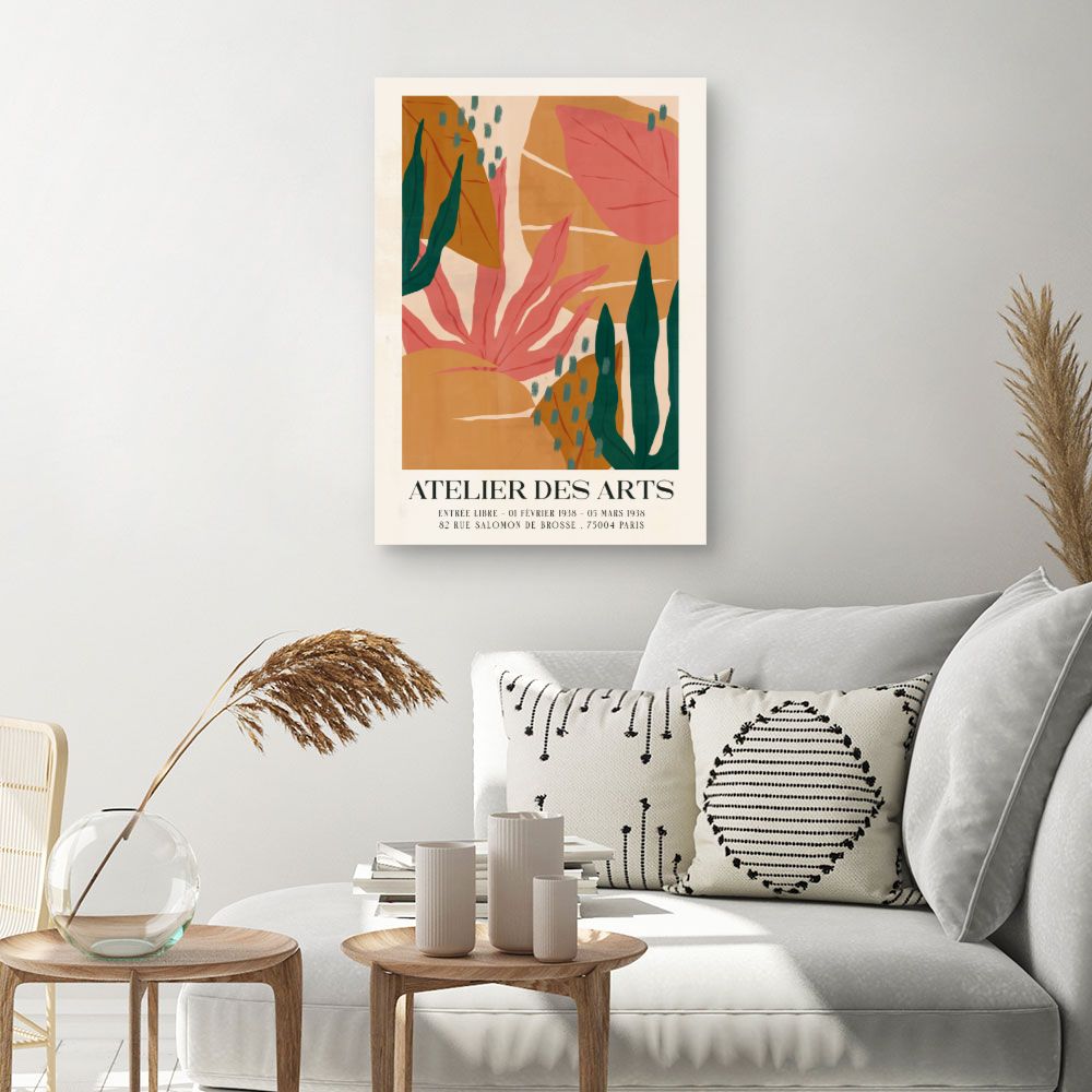 Tableau Feuillage exotique vibrant