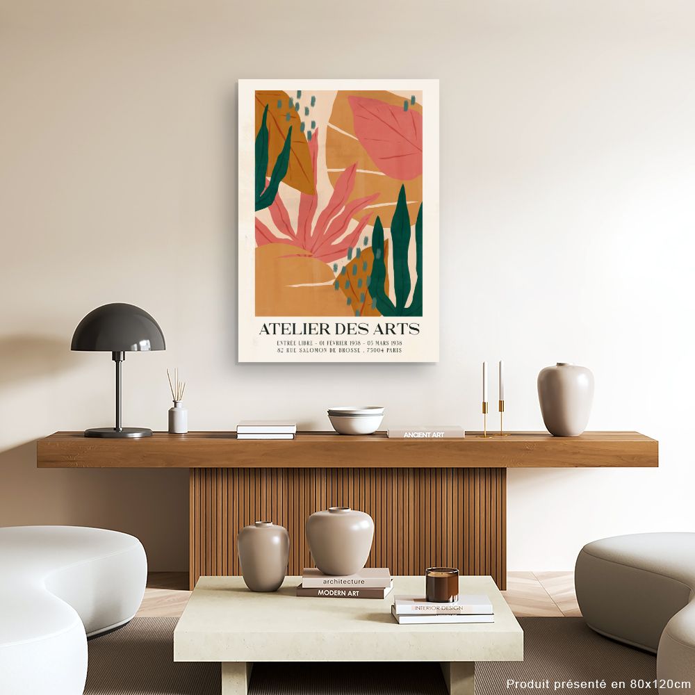 Tableau Feuillage exotique vibrant