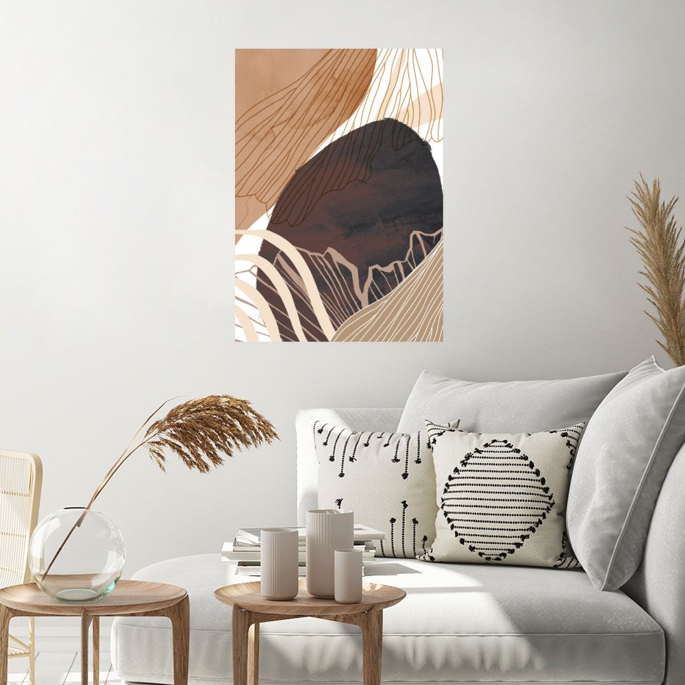 Affiche Formes organiques élégantes