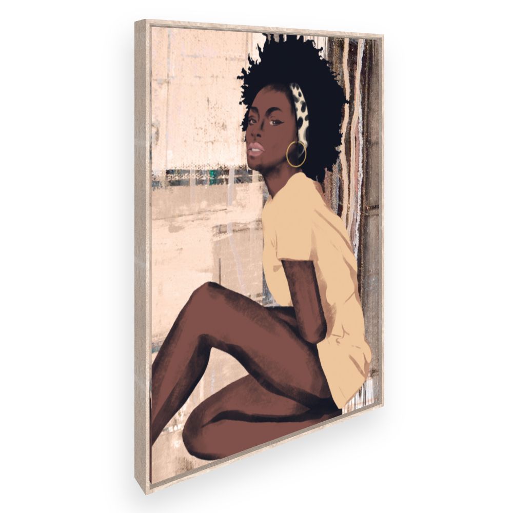 Toile Portrait artistique féminin