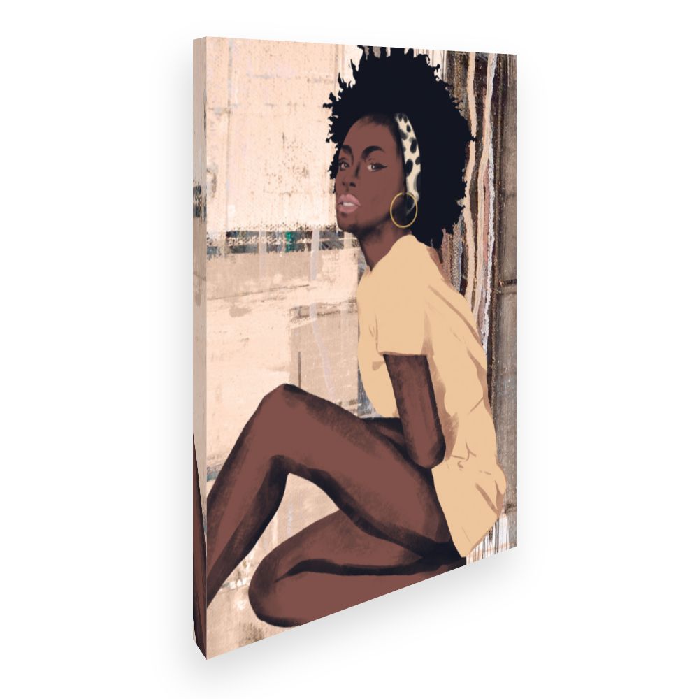 Toile Portrait artistique féminin