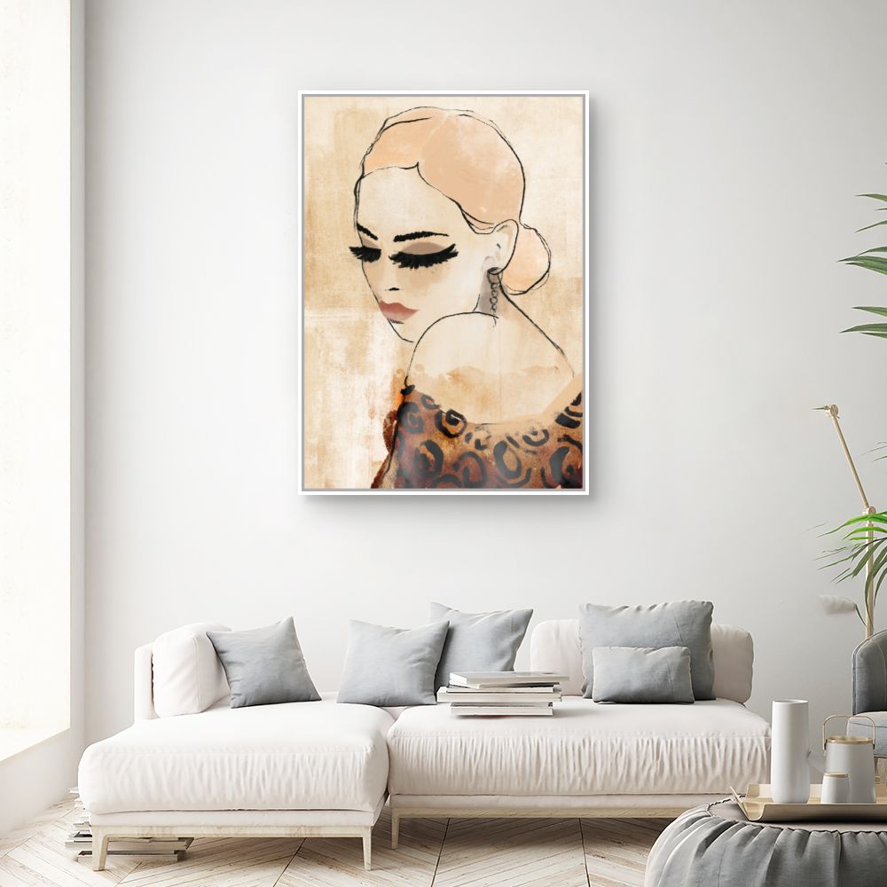 Toile Élégante féminité rétro