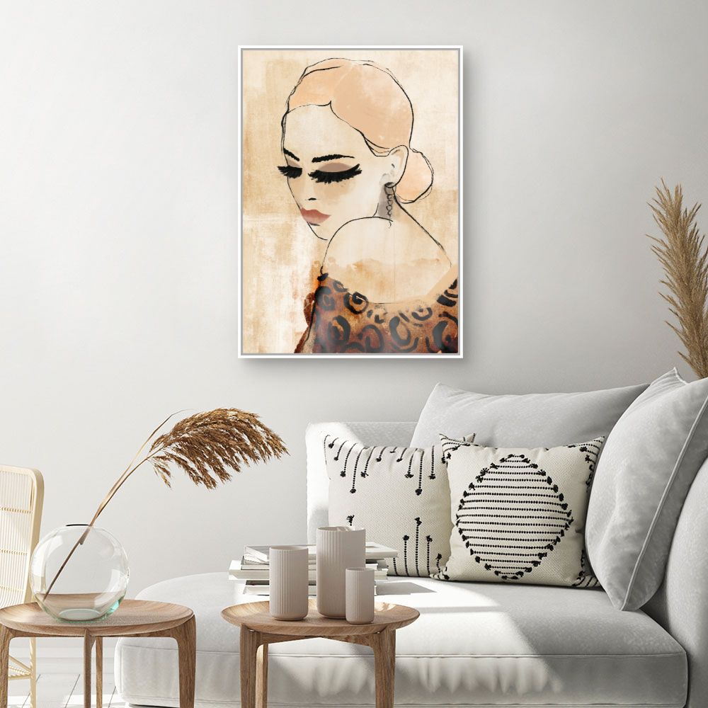 Toile Élégante féminité rétro