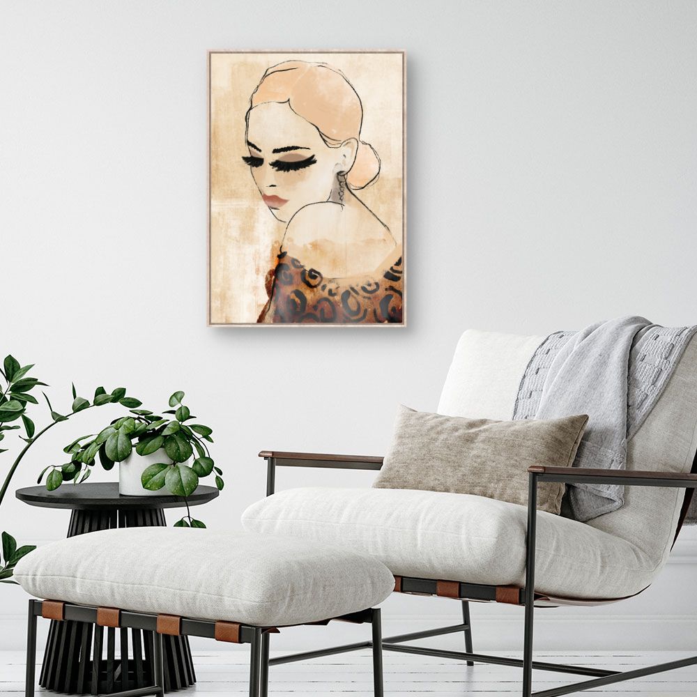 Toile Élégante féminité rétro