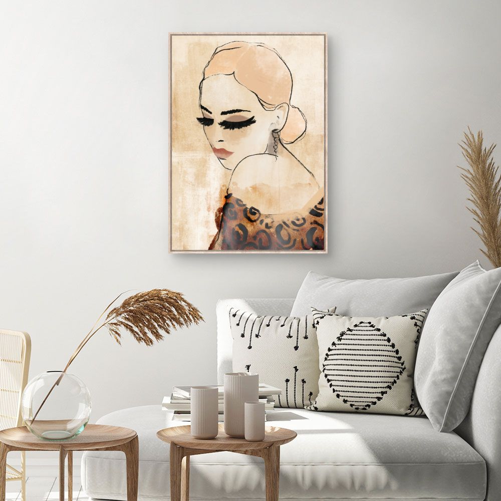 Toile Élégante féminité rétro